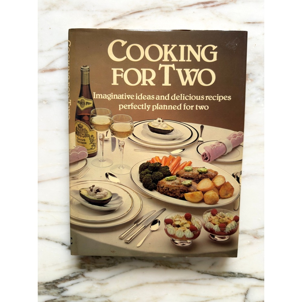 Vintage 1978 Cooking for Two Cookbook Retro 70s Hardcover